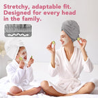AIDEA Microfiber Hair Towel, Open Wide-End Hair Towels, Super Absorbent Hair - Image 3