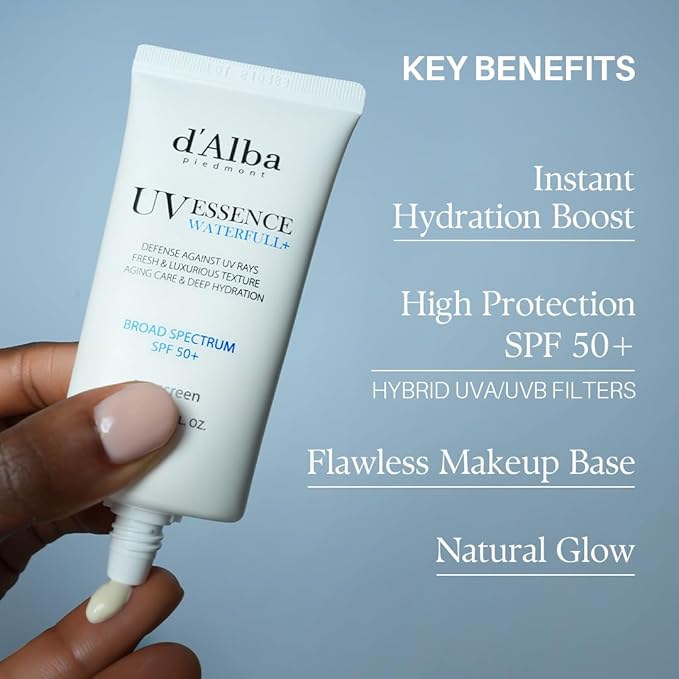 d'alba Piedmont Italian White Truffle Waterfull Essence Sunscreen, Vegan - Image 6
