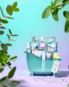 Bath and Body Basket Set EUCALYPTUS & Mint Spa Gift Basket - Image 4