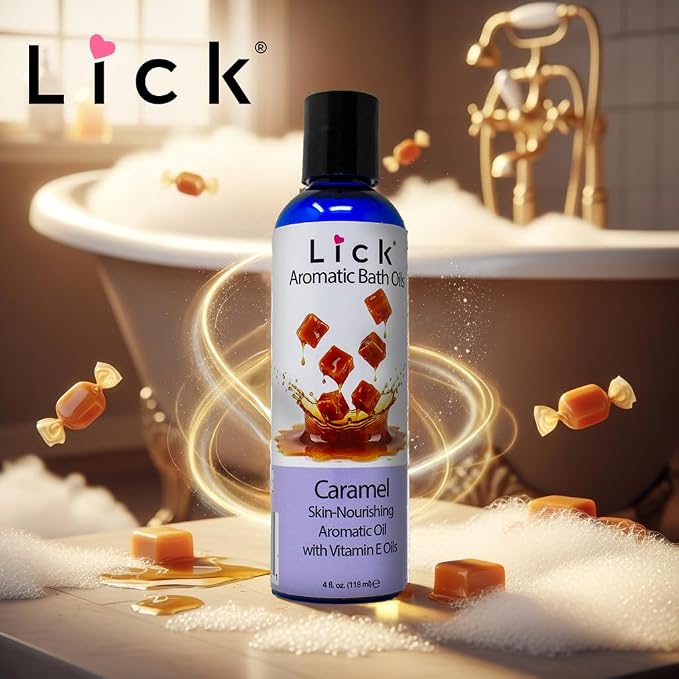 Lick Caramel Aromatic Bath Oil - Image 3