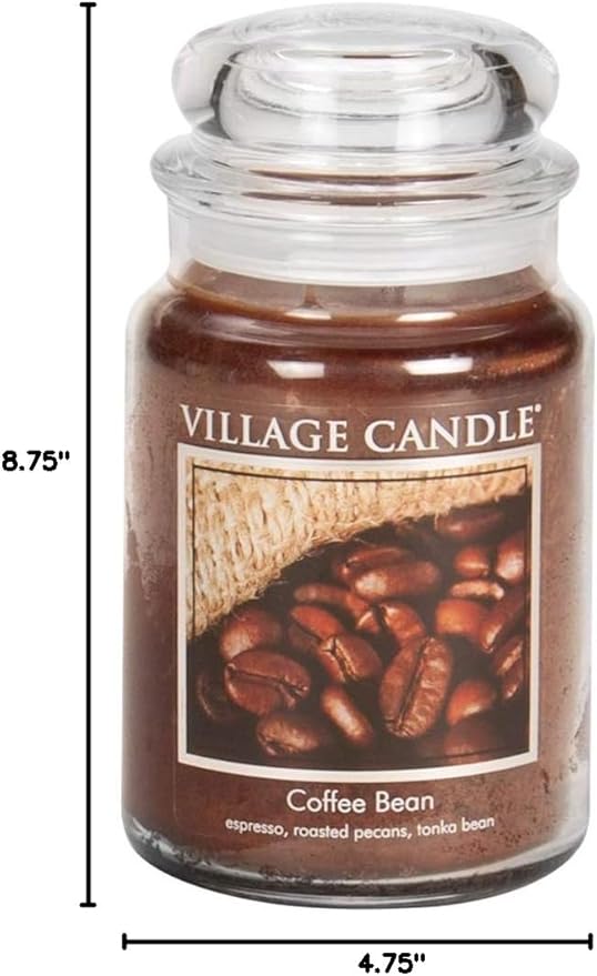 Village Candle Coffee Bean Glass Jar Scented Candle, 21.25 oz - Image 6