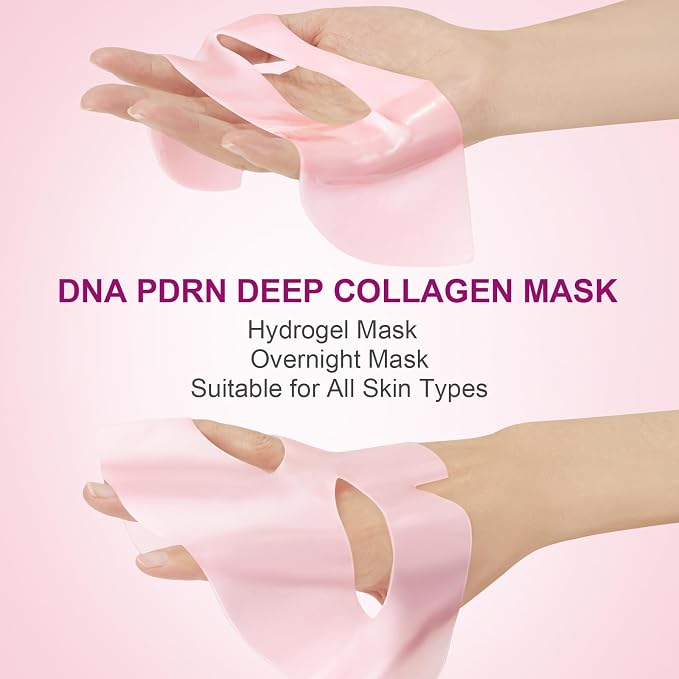 Salmon DNA PDRN Collagen Jelly Gel Mask, Overnight Face Mask, Hydrogel Mask - Image 6