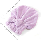 Microfiber Hair Drying Cap, Super Absorbent Hair Turban - Image 2