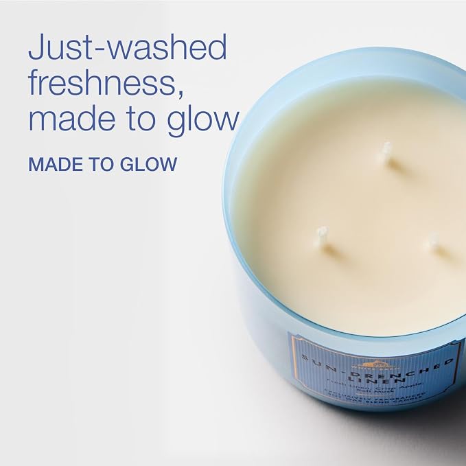Bath & Body Works Sun-Drenched Linen 3-Wick Candle - Image 2