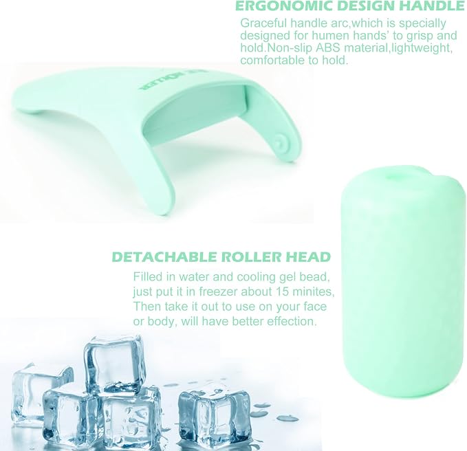 2 Pack Ice Roller for Face and Body Massage, Facial Roller Skin Care Tool for - Image 3