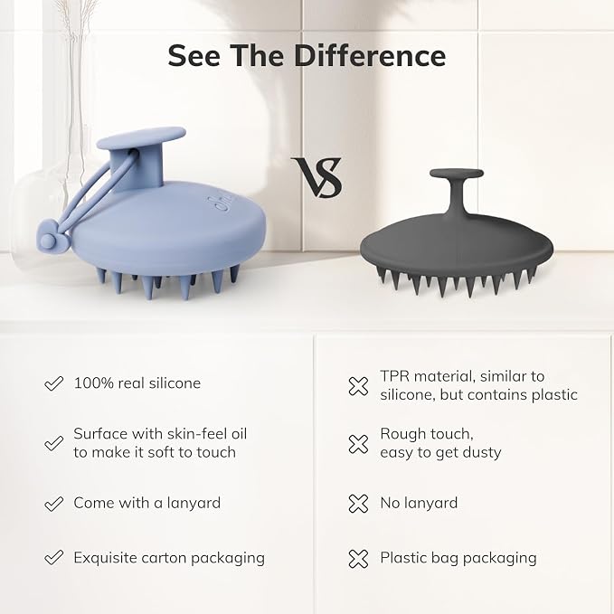 Sndyi Silicone Scalp Massager Shampoo Brush, Hair Scrubber - Image 3