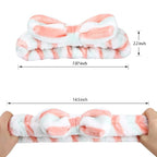 Hishexin 8 Pack Spa Headbands for Women, Soft Bow Skincare Headband for Washing - Image 2