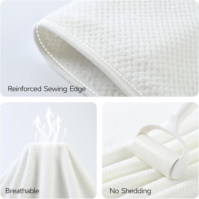 REDKISS Pack of 1 Jumbo Bath Sheet, 40 x 80 Inches Microfiber Oversized Bath - Image 6