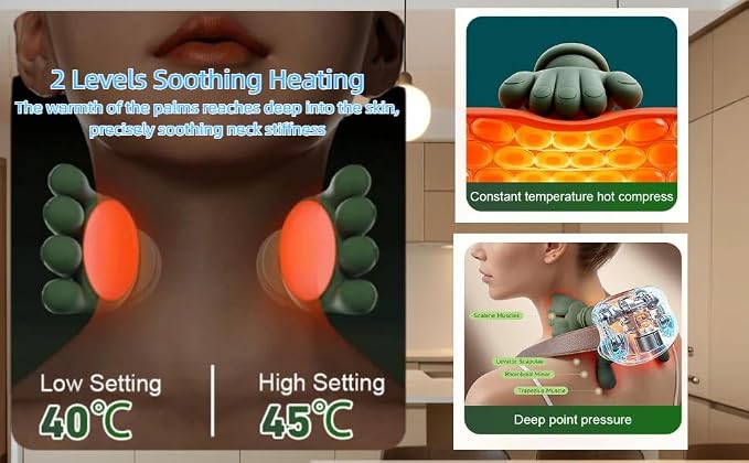 Portable Finger Pressure Neck and Back Massager - Image 2