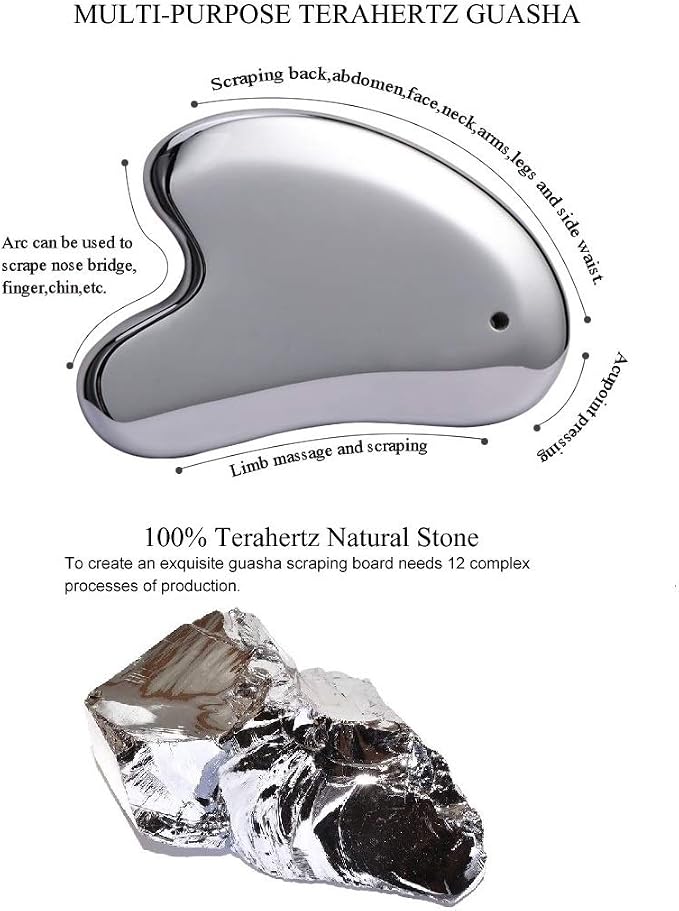 SAEEYCUE-Terahertz Stone Gua Sha Scraping Tools Facial Gua Sha Tools - Image 2