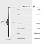 OOWOLF Bathroom Vanity Light, Adjustable Brightness 12W 17.3inch Bathroom Light - Image 6