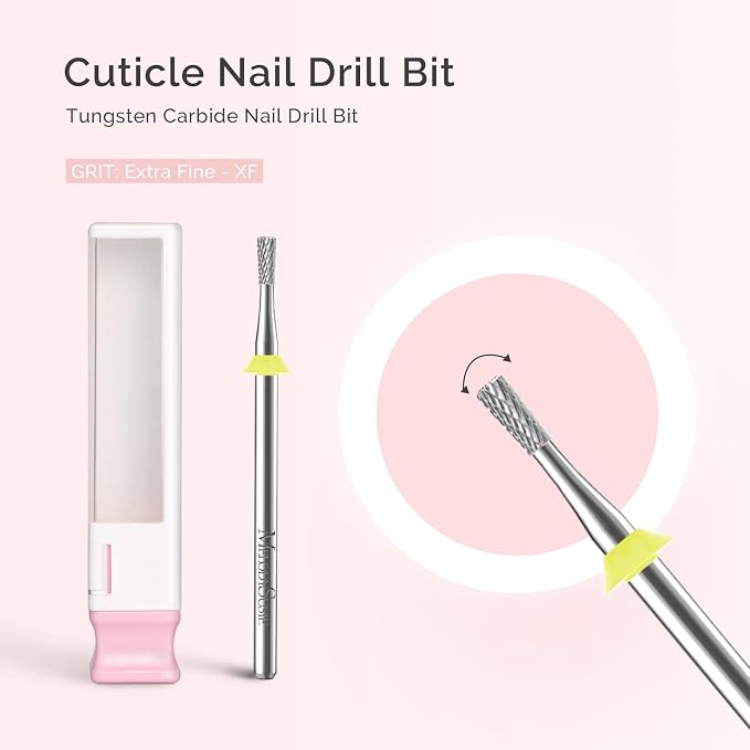 MelodySusie 2.3mm Inverted Tapered R Cut Nail Drill Bit, Professional Safety - Image 2