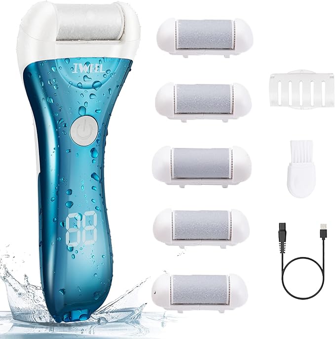 Electric Foot Callus Remover, Rechargeable Electronic Foot File Pedicure Kits by IWEEL