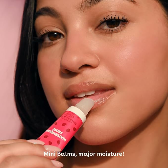 eos 24H Moisture Super Balm Minis- Melon Magic, Limited-Edition Lip Mask - Image 3