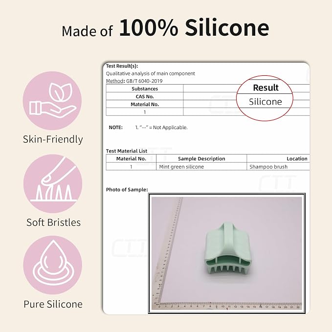RHOS Shampoo Brush, Soft Silicone Scalp Scrubber, Scalp Massager - Image 2