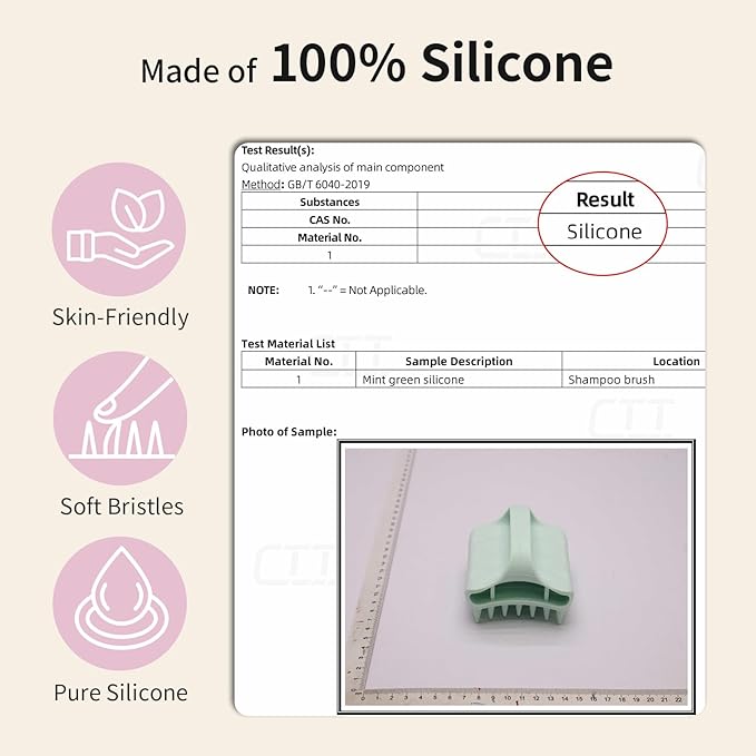 RHOS Shampoo Brush, Soft Silicone Scalp Scrubber, Scalp Massager - Image 2