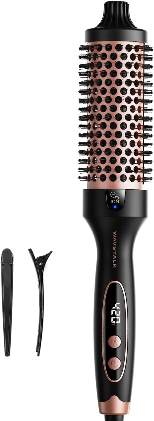 Wavytalk Blowout Boost Thermal Brush, 1.5 inch Heated Round Brush Curling Iron by wavytalk-HairTalks