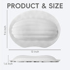 Small Bath Tub Neck Pillow, TPE Waterproof Suction Cups Bathtub Neck Pillow & - Image 3