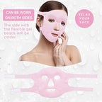 ZNÖCUETÖD Face Ice Mask Facial Ice Packs Gel Hot Cold Compress - Image 7