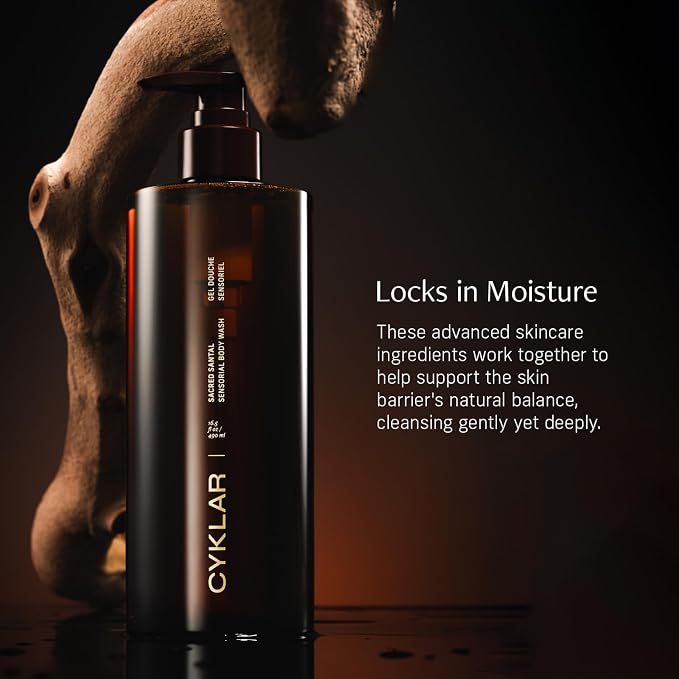 CYKLAR Sensorial Body Wash. Sacred Santal Hydrating Cleanser - Image 3