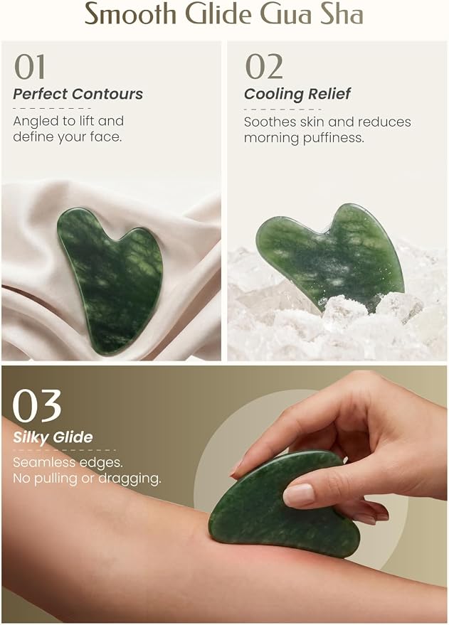 Gua Sha Facial Tool – Jade Guasha Tool - Image 3