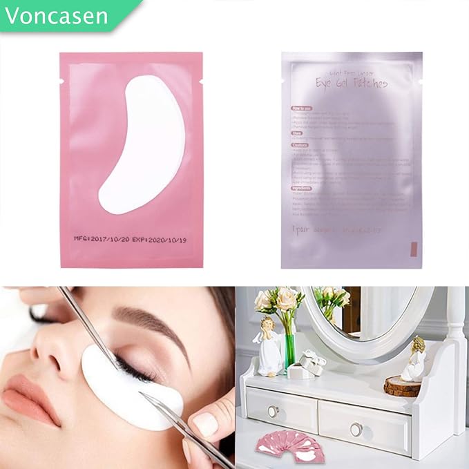 100 Pairs Set Gel pads for eyelash extensions, Comfy and Cool Under Eye Pads - Image 4