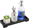 Luxspire Bathroom Vanity Tray, Resin Black Bathroom Tray Toilet Tank Tray by Luxspire