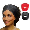 2Pcs black and red Mesh Hair Wraps, Thicker Soft Head Wraps by Unknown