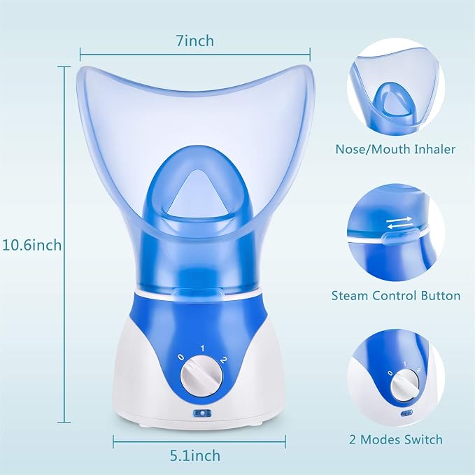 Face Steamer for Facial Deep Cleaning, Facial Steamer for Women, 2 Modes Nano - Image 6