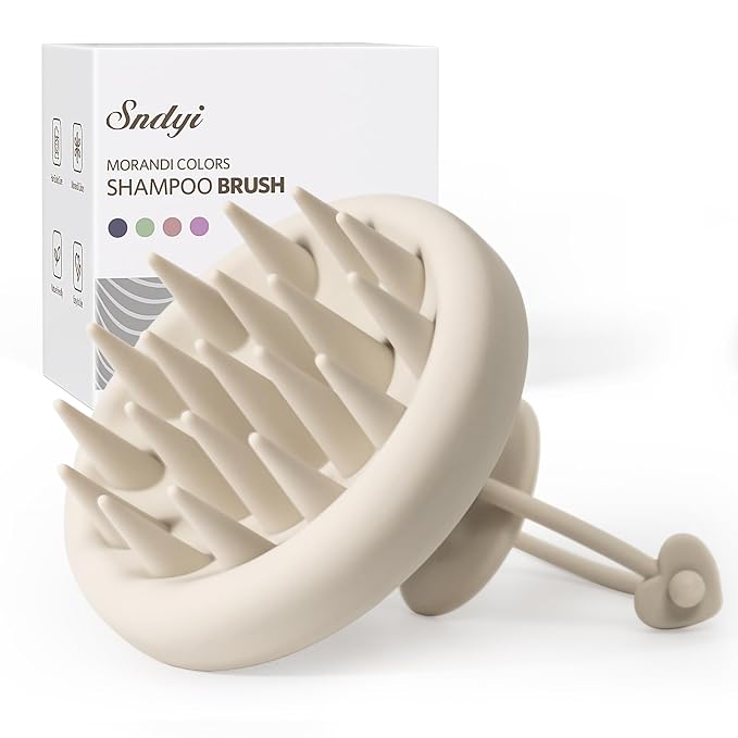 Sndyi Silicone Scalp Massager Shampoo Brush, Hair Scrubber by Sndyi