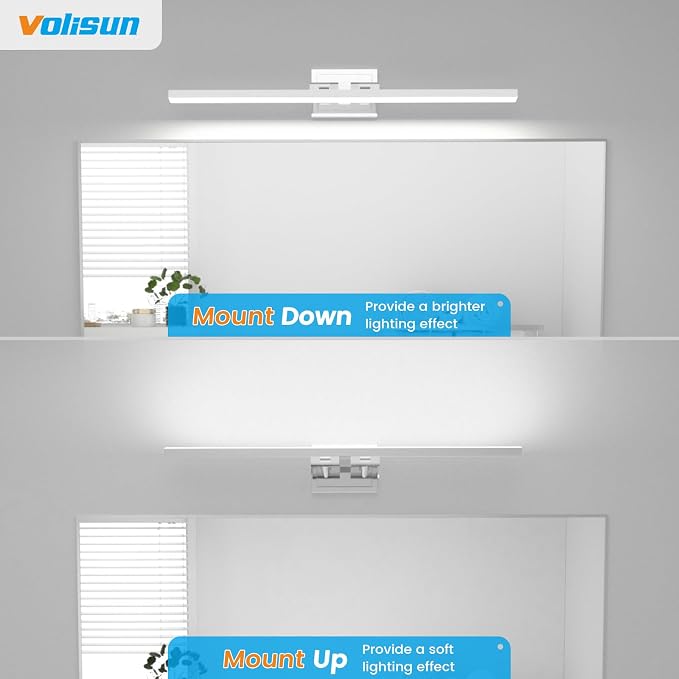 VOLISUN Modern Bathroom Vanity Light 39.4 inch, 24W Dimmable 5CCT Led Bathroom - Image 7