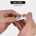 HANTEKAS Travel Manicure Set Professional Nail Clipper Kit-5 Pieces Stainless - Image 3