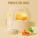 Turmeric Lemon Lip Scrub with Brush, Lip Scrubber Exfoliator - Image 7