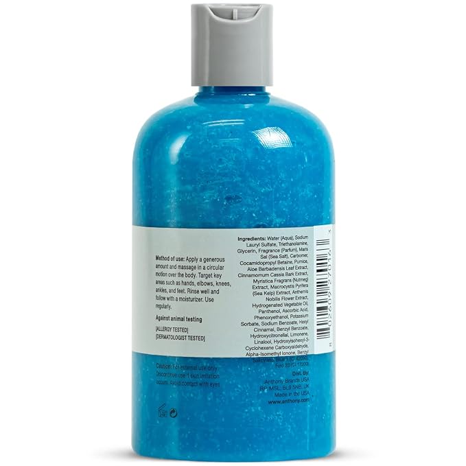 Anthony Exfoliating Body Scrub, Sea Salt, Vitamin C & Aloe Vera, Deep Cleans - Image 5