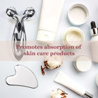 Stainless Steel Gua Sha and Face Roller Set, Facial Tool - Image 6