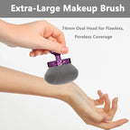 Body Makeup Brush Extra Large Oval Self Tanning Brush Multipurpose 74mm - Image 3
