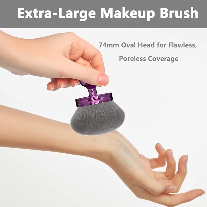 Body Makeup Brush Extra Large Oval Self Tanning Brush Multipurpose 74mm - Image 3