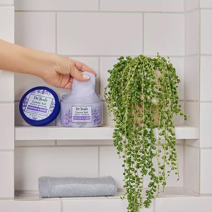 Dr Teal's Pure Epsom Salt Body Scrub, Soothe & Sleep - Image 3