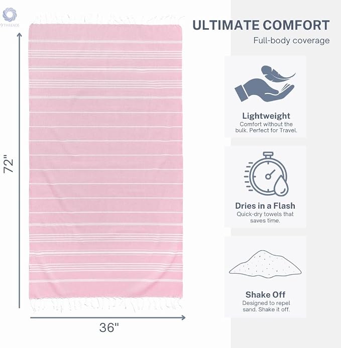 Cotton Turkish Beach Towel - Image 5