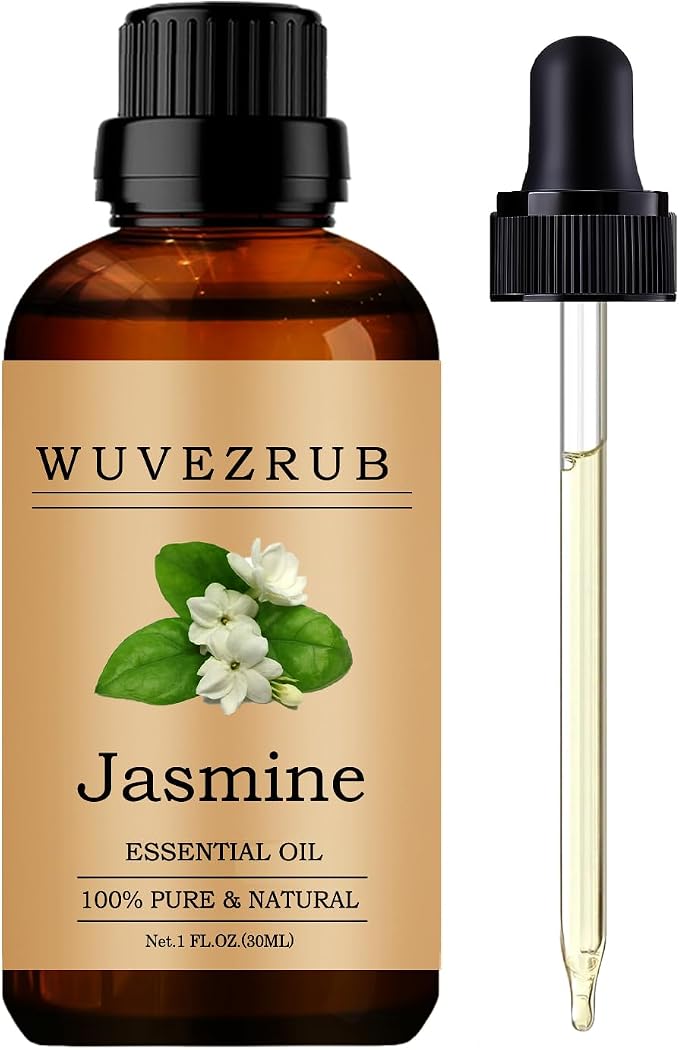 Jasmine Essential Oils, 30ML Pure and Natural Essential Oil by WUVEZRUB