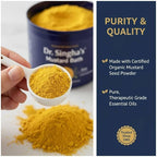 Dr. Singha's Mustard Bath Salts - 8 oz Herbal Bath Soak - Made in USA - Image 10