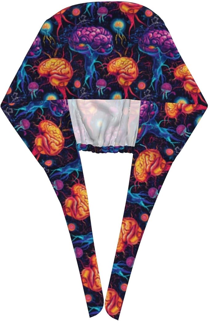 Alligator Ice Cream Working Cap, Scrub Cap - Image 3