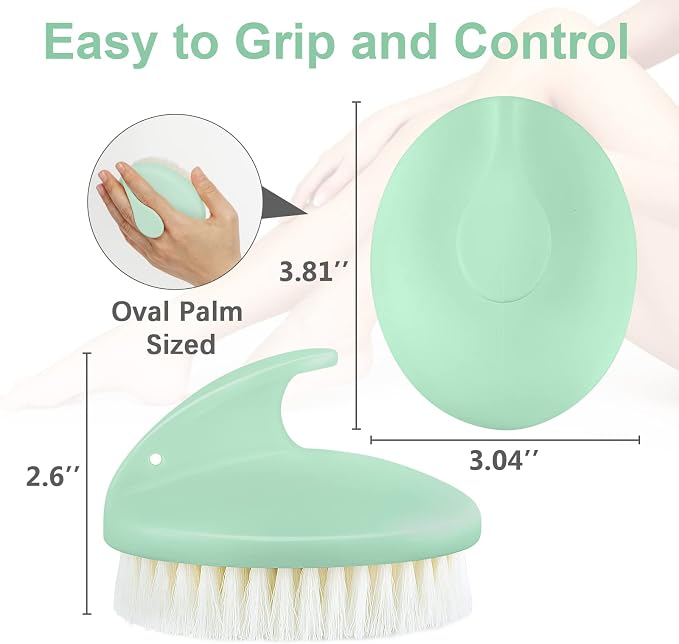 Dry Brushing Body Exfoliating Brush, Anti Slip Body Scrubber - Image 2