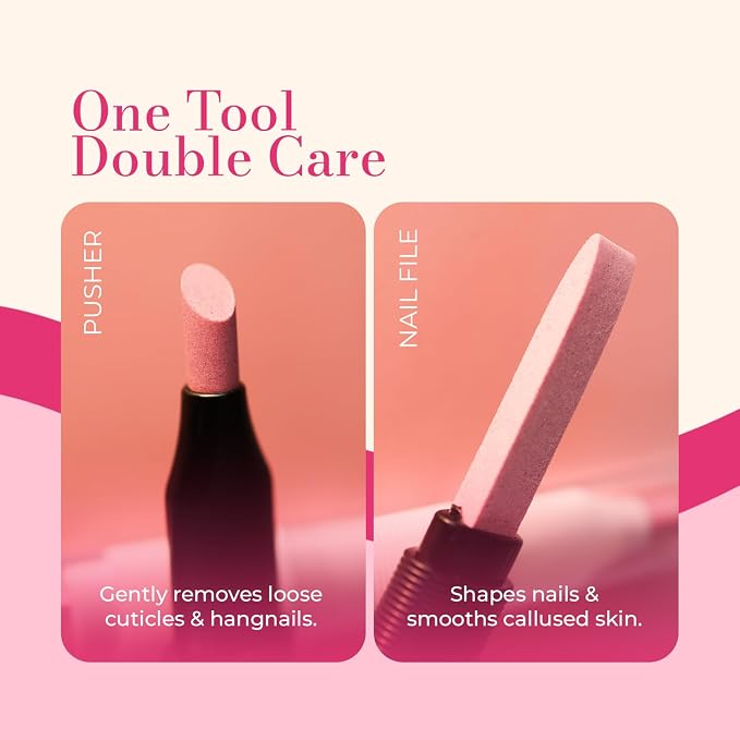 Ceramic Pusher Files for Nails, Manicure Fingernail Files - Image 3