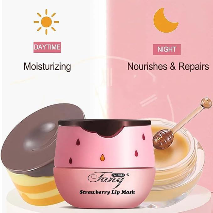 4 PCS Bee Lip Balm Honey Pot, Lip Mask Propolis Moisturizing, Prevention Dry - Image 4