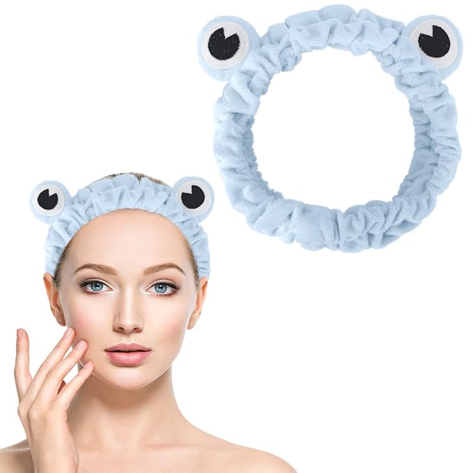 Jowmoy Blue color Frog Eye Elastic Headband - Image 8
