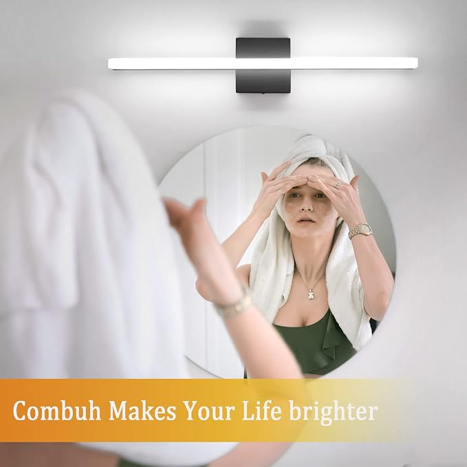 Combuh LED Bathroom Light Fixtures Over Mirror 24 Inch 14W, Modern IP44 Wall - Image 7