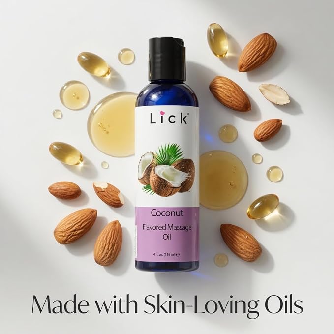Lick Coconut Flavored Massage Oil – Tropical Edible Massage Oil - Image 9