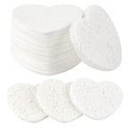 50-Count Facial Sponges Compressed, 100% Natural Cellulose Face Sponge by Mainlyrunmakeupsuppliers