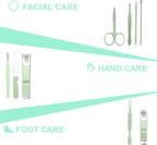 Manicure Set Personal Care Nail Clipper Kit-9 Pieces Pedicure Set Grooming Kit - Image 3